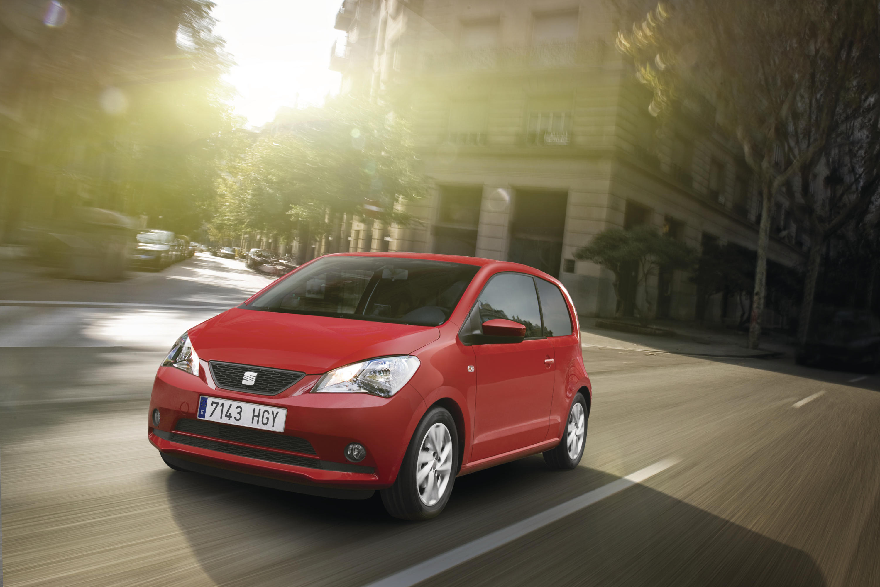Roter SEAT Mii